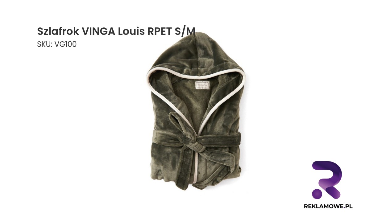 Szlafrok VINGA Louis RPET rozmiar S/M
