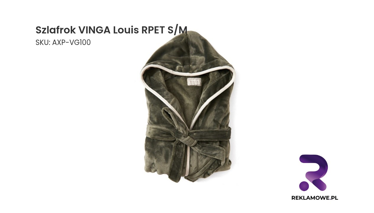 Szlafrok VINGA Louis RPET rozmiar S/M