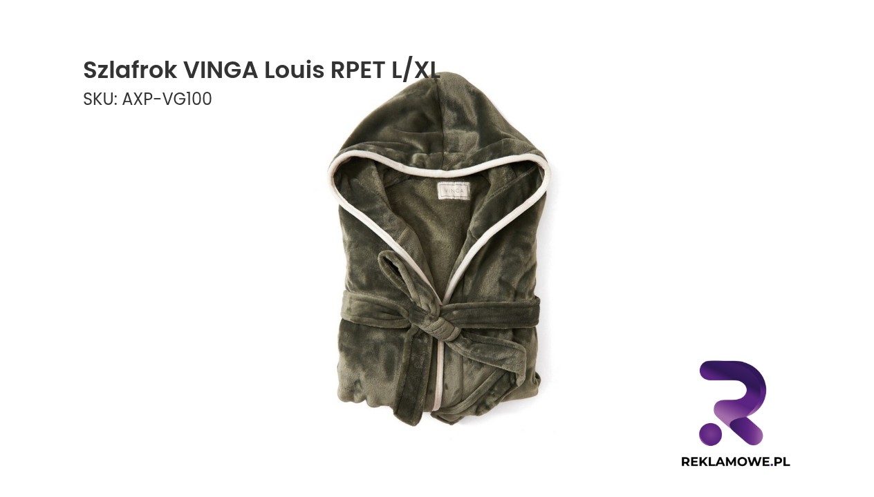 Szlafrok VINGA Louis RPET L/XL Szlafrok VINGA Louis RPET w rozmiarze L/XL